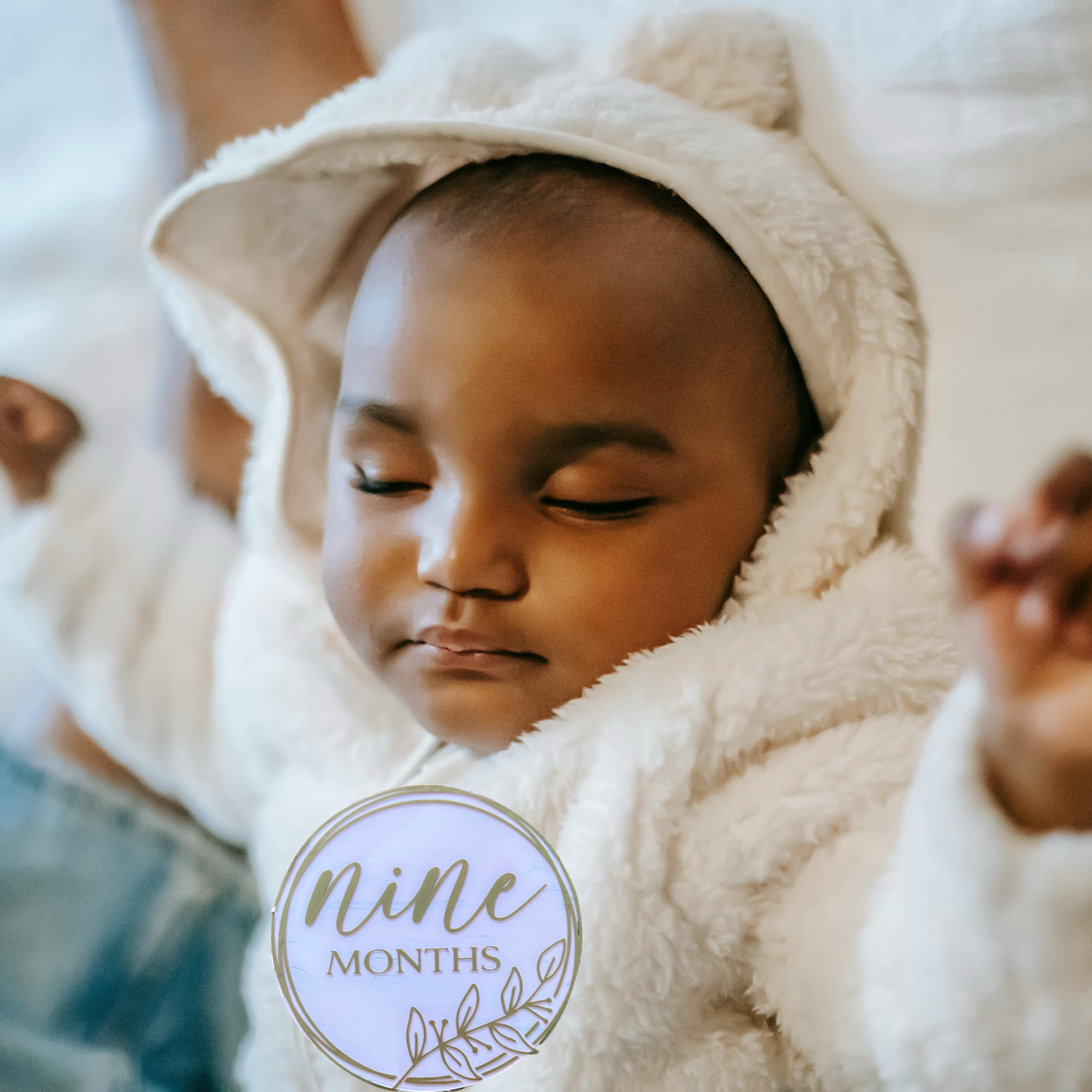 Baby Monthly Milestone Marker | Acrylic Monthly Milestone Disc | Baby Monthly Photo Prop Custom Milestone Card | Milestone Marker