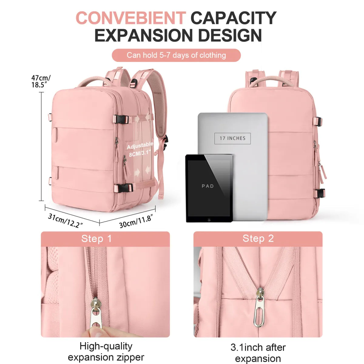 Carryon Backpack for Women