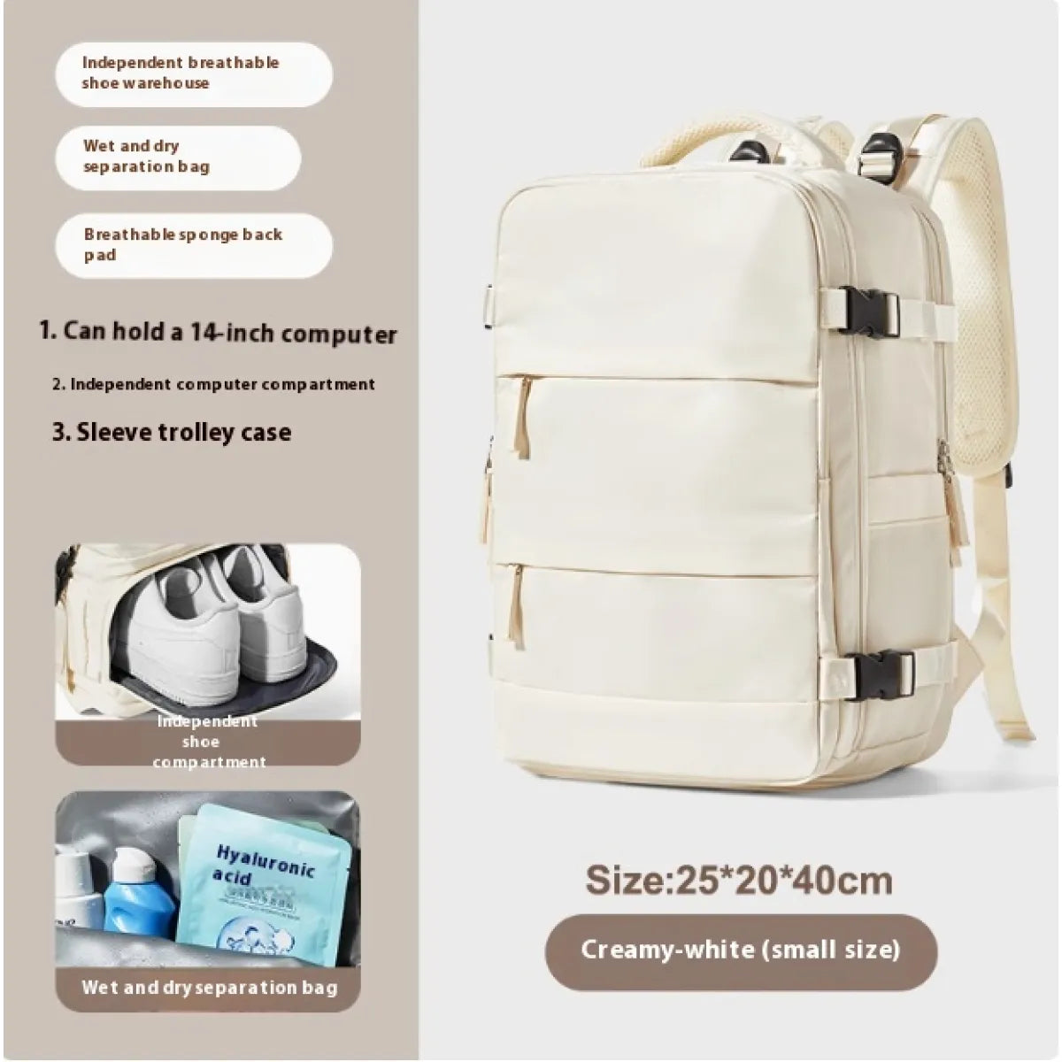 Carryon Backpack for Women