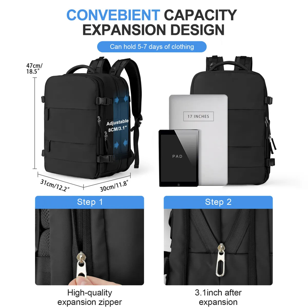 Carryon Backpack for Women
