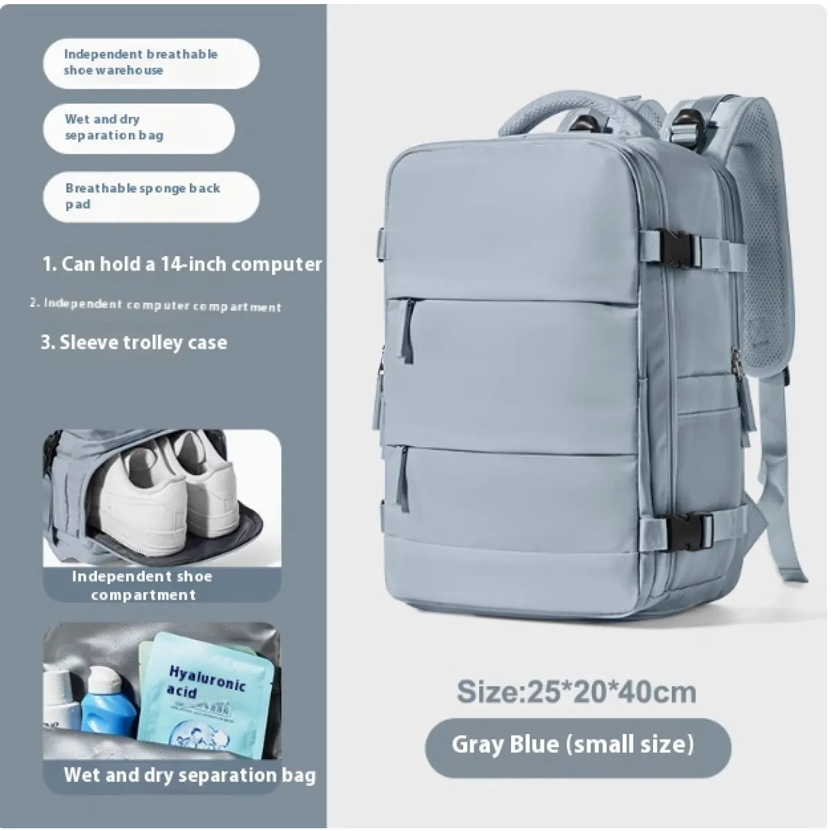 Carryon Backpack for Women