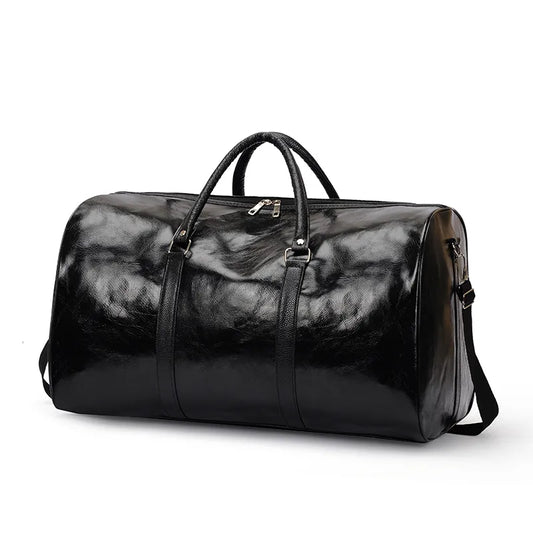 Pu Leather Shoulder Bag Luggage Crossbody Bag Duffle Bag