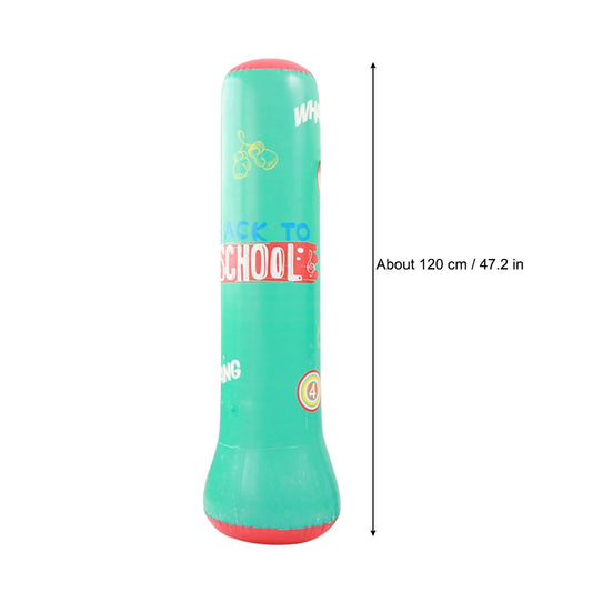 Children Tumbler Inflatable Punching Bag Gym Fitness Boxing Training Kids Sandbag Home Gym Fitness Boxing Fight Training Toy